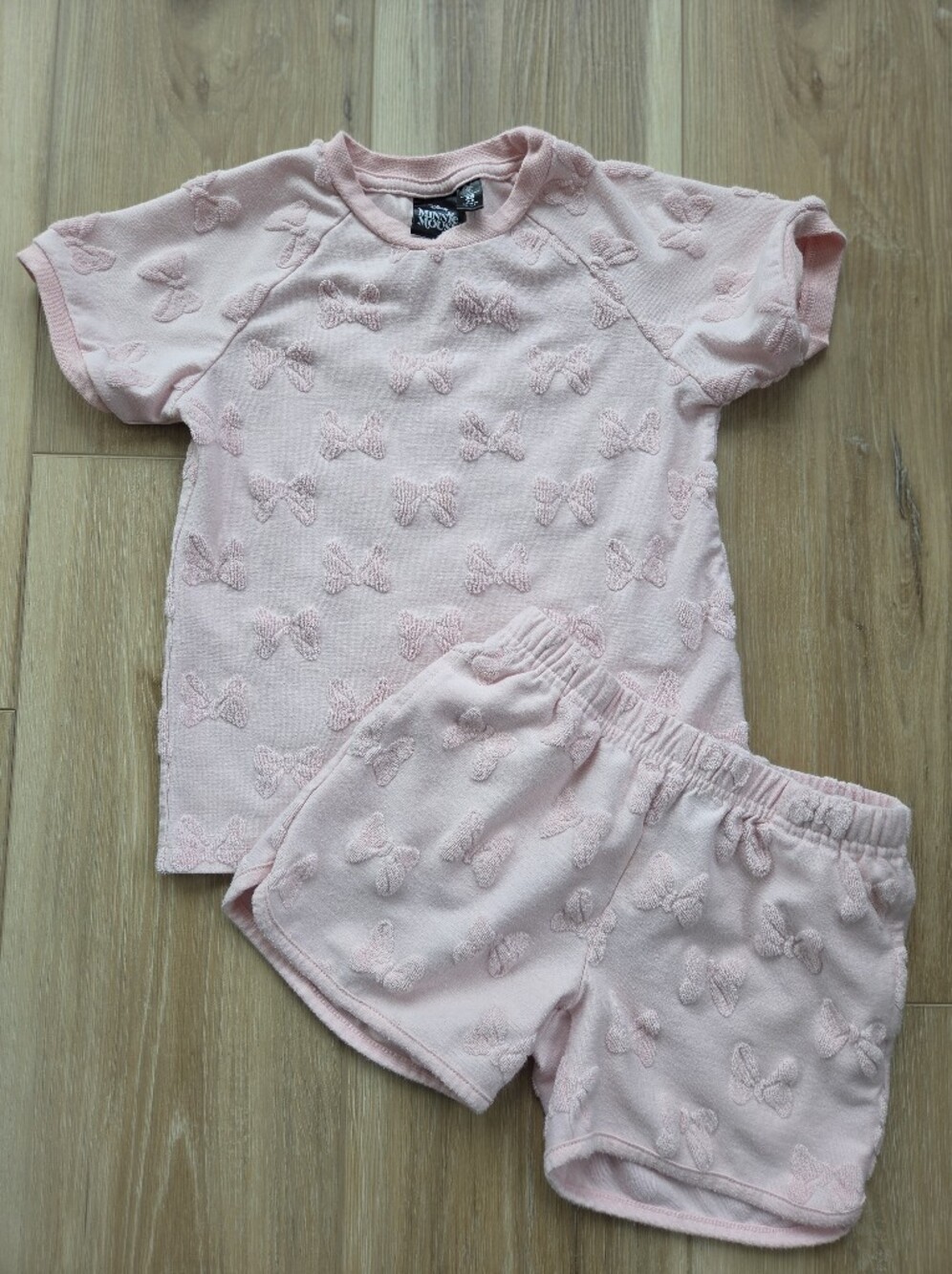 Disney Xs 4 - 5 Minnie Mouse Bow Pajama Set Loungewear Set
